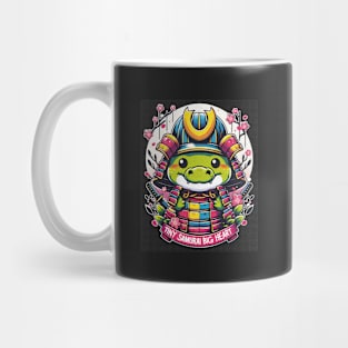 Crocodile Alligator Samurai Warrior Kawaii Chibi Cute Mug